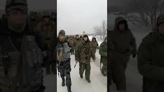 Мобилизованные татарские солдаты поют \