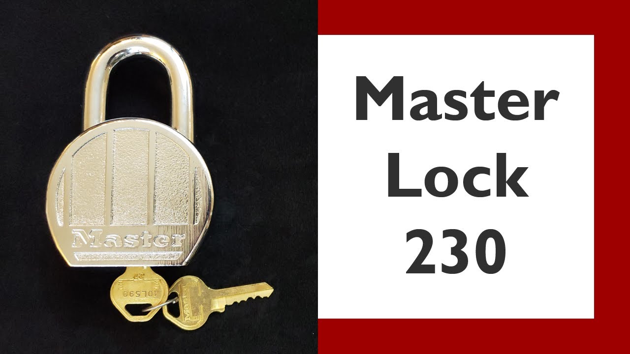 26) Master Lock 230 Padlock Picked & Gutted - YouTube