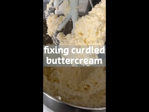 how to fix curdled buttercream?