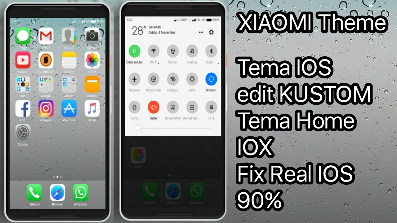 Xiaomi Theme, IOX Tema Home (A pure iOS experience)