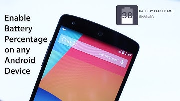 How To Get Battery percentage Indicator on Any Android Device - No Root Required