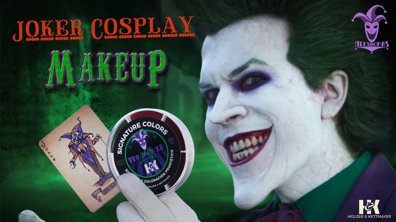 The Joker Makeup Process Joker Cosplay AlexWorks Joker Makeup