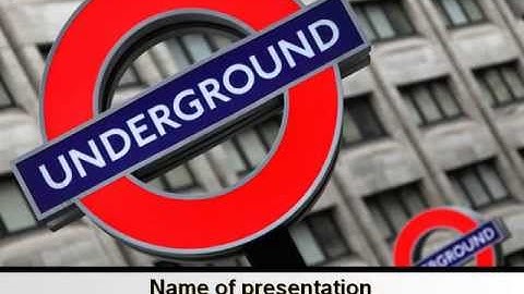 Free London Subway PowerPoint Template by PoweredTemplate.com