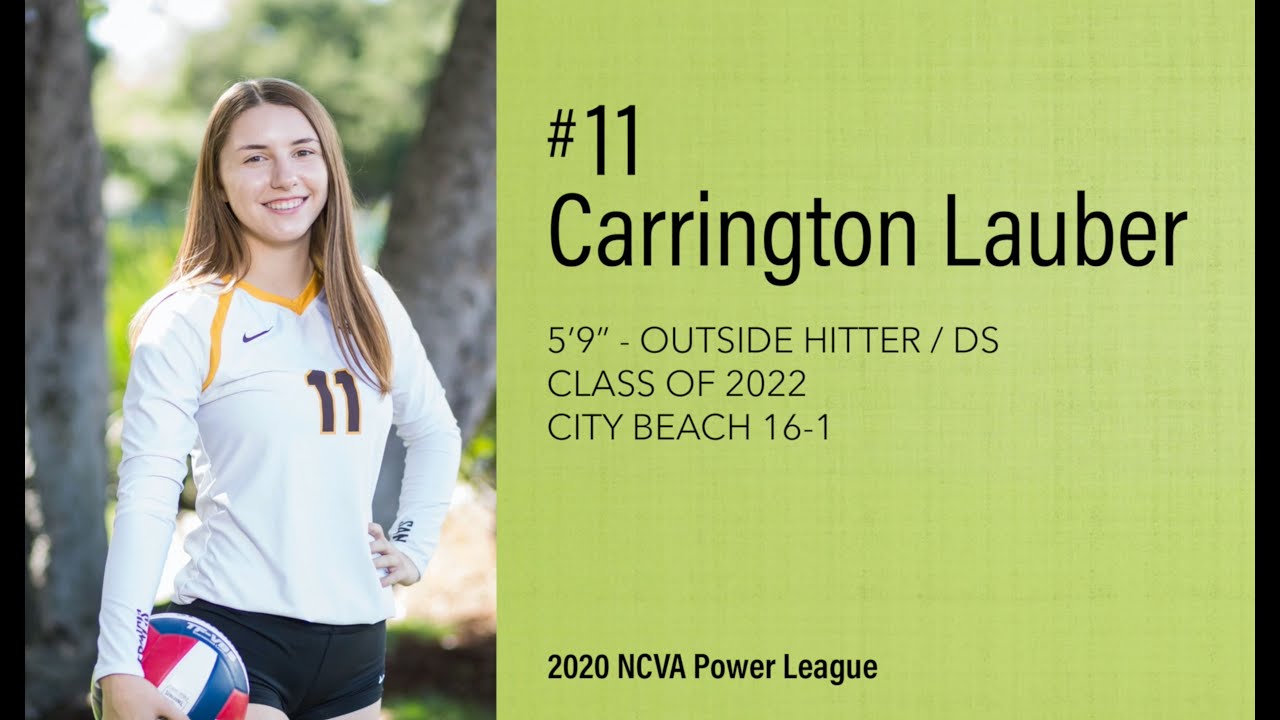 11 Carrington Lauber Class of 2022 2020 NCVA Power League