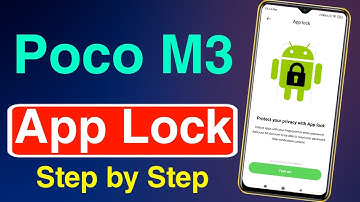 How to Lock Apps in Poco M3 | Poco M3 Me App Lock Kaise Kare | Poco M3 App Lock Settings