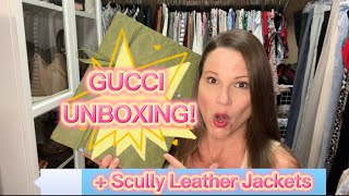 Gucci Unboxing (4/18) PLUS Scully Leather Jackets x 3