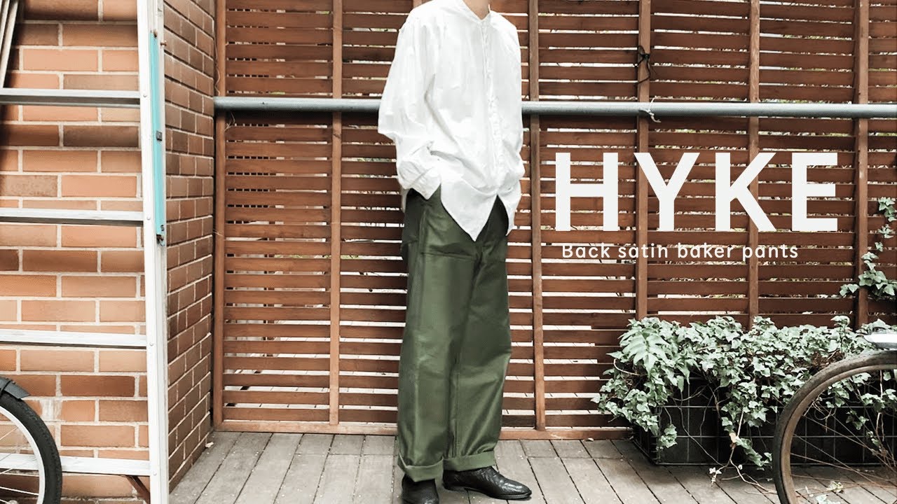 INTERIM(インテリム)、2023SS大本命[GIZA BACK SATIN BAKER PANTS