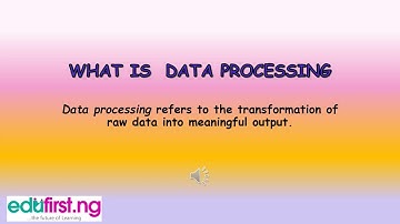 Data Processing | ICT | JSS1