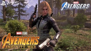 Marvel's Avengers - NEW MCU Black Widow Infinity War Suit Gameplay 60FPS (PlayStation 5)