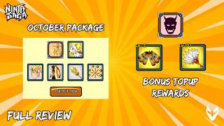 Ninja Saga - October Package & TOPUP bonus rewards (FULL REVIEW) 2026