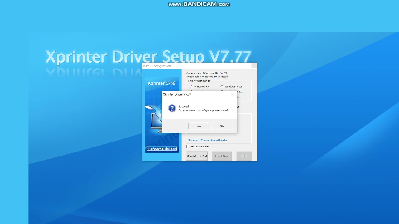 วิธีลง Driver Xprinter XP-C300H ผ่าน LAN