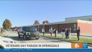 Veterans Day parade held at Central Jr. High in Springdale