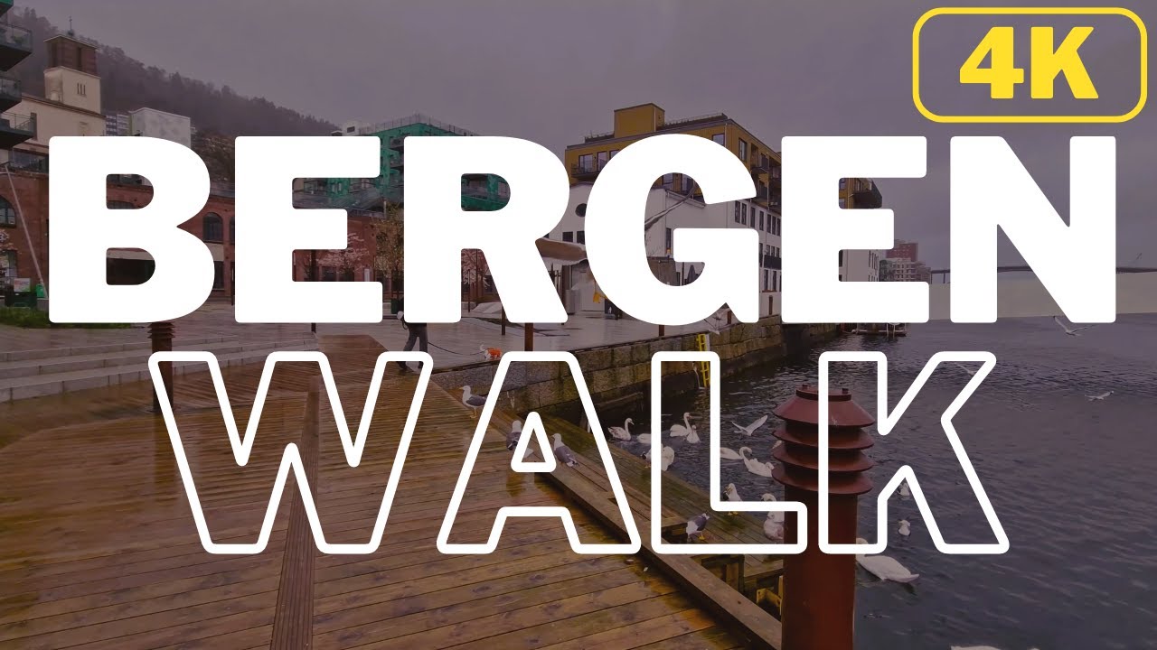 Bergen, Norway city walk in the rain - 4K - YouTube