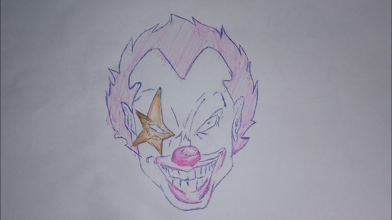 como desenhar um palhaço do mal - YouTube