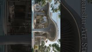 Organic Wave Roof House Design | Ultra Realistic Walkthrough
