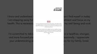 Famous Tiger Woods announces he's stepping away to seek treatment and focus on health #shorts Wealth