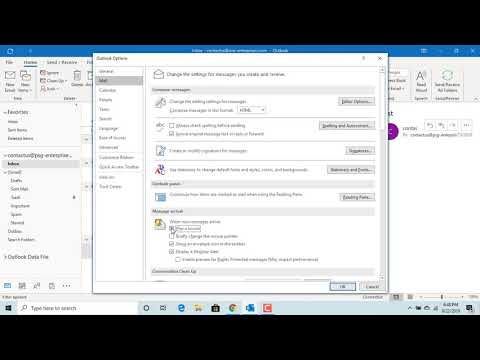 How to change Message Arrival Notification Options in Outlook - Office 365