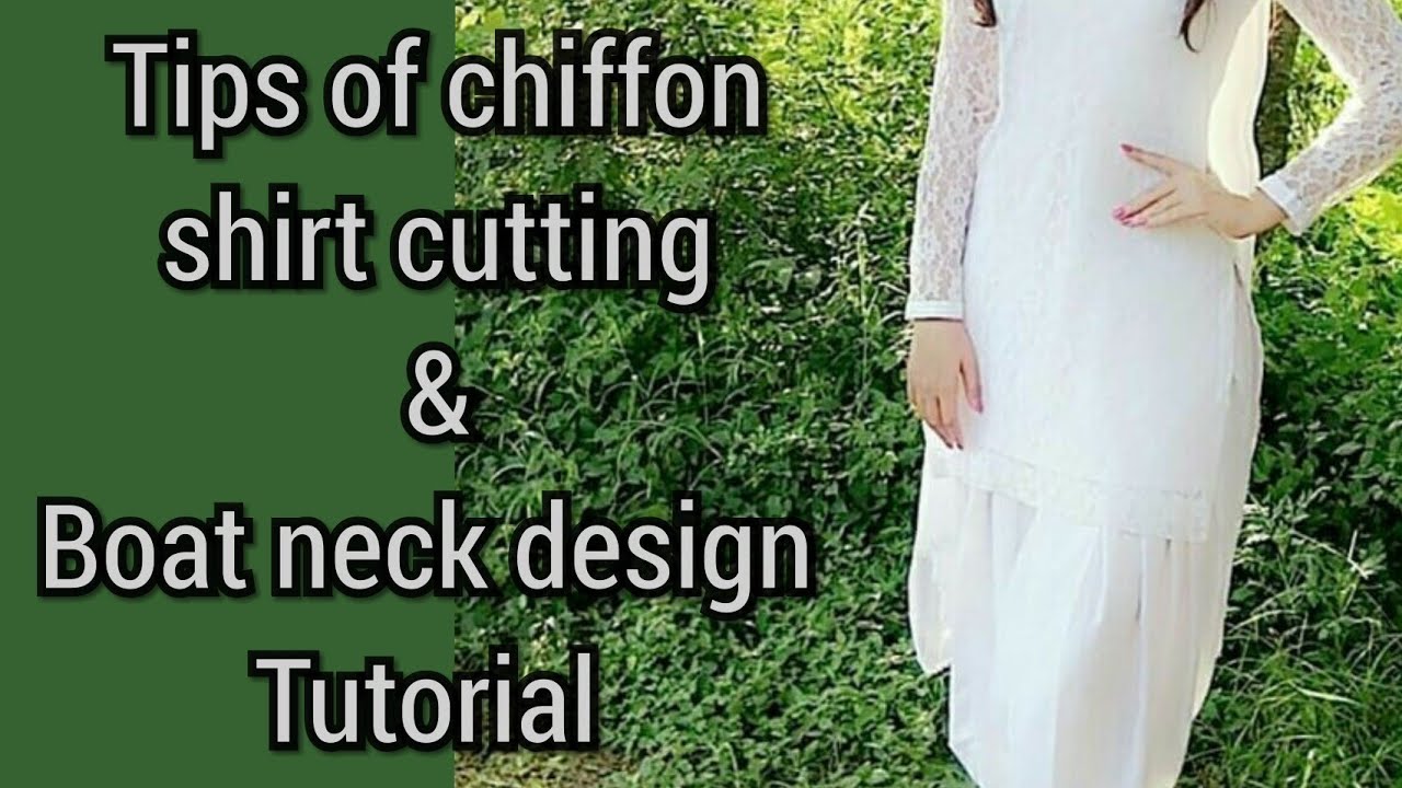 How to cut simple chiffon shirt with a lot of