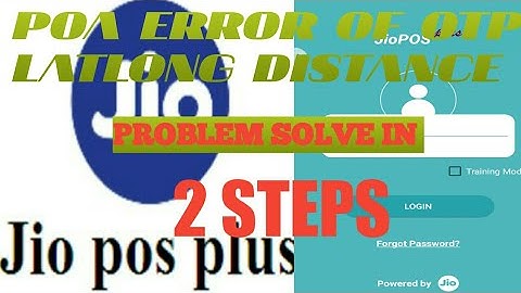 Jio pos plus latlong distance error problem