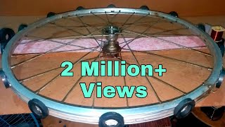 How to produce Free Energy using Cycle wheel and permanent magnet activity...