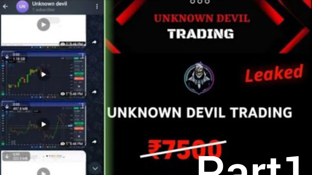 unknown Devil leaked course must watch#trading #unknown#paidcourse # ...