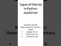 numeric literals