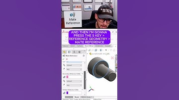 SNAP PARTS TOGETHER! with SolidWorks Mate references #assembly #assemblies #tips #tricks #shortcuts