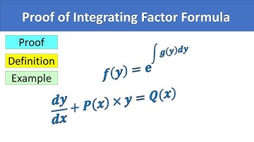 Proof of Integrating Factor Differential Equations
