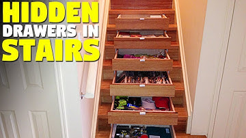 Hidden Drawers In Stairs | Best under stairs storage solutions