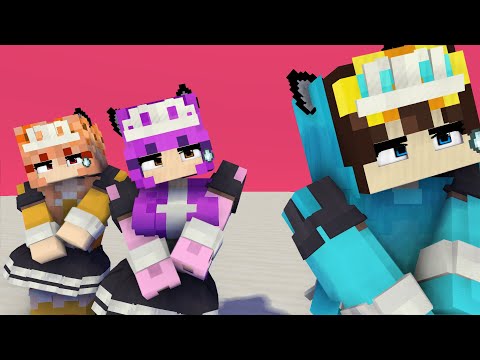 TUTU COUPLE ME TOO SHUFFLE MIA AND CASH APHMAU FRIENDS - MINECRAFT ANIMATION #shorts