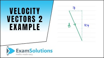 Velocity Vectors (2) (Example) Calculating velocity given speed and direction : ExamSolutions