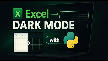DARK MODE EXCEL 🐍 Python & OpenPyXL | Data Automation