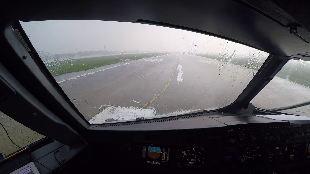 heavy rain on departure