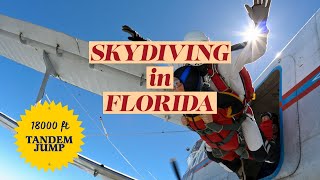 Skydiving 18,000 ft Over Florida's Space Coast: World's highest Tandem Jump!!!