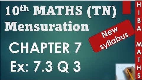 10th maths chapter 7 exercise 7.3 question 3 tn samacheer hiba maths