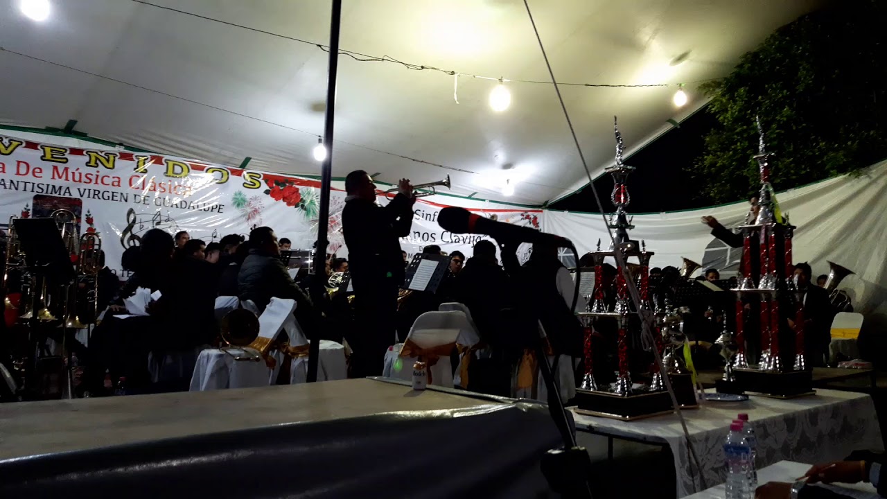 LA VIRGEN DEL TEPEYAC. Pasodoble Trompeta. Banda Hnos. Clavijo. Feria San Simón Coatepec 2020