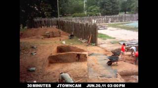 Confederate Civil War Fort Excavation: Fort Pocahontas on Jamestown Island in Virginia