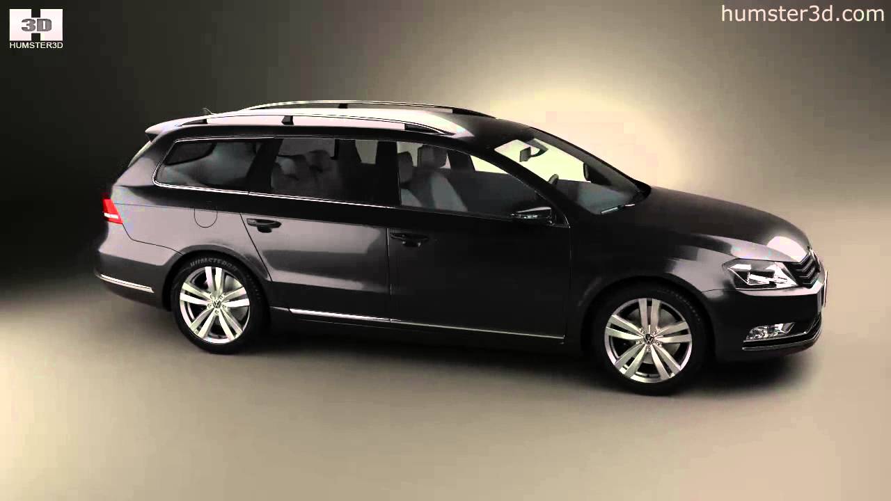 Volkswagen Passat (B7) variant 2014 3D model - Download Vehicles on