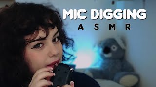 ASMR Mic digging with Intense Mouth Sounds + Lens/Camera tapping 💫