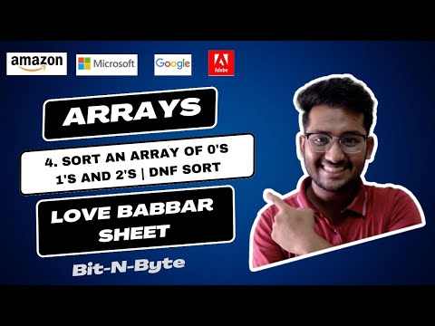4. Sort an array of 0's 1's and 2's | DNF Sort | Arrays | Very Easy Solution | Love Babbar 450 DSA