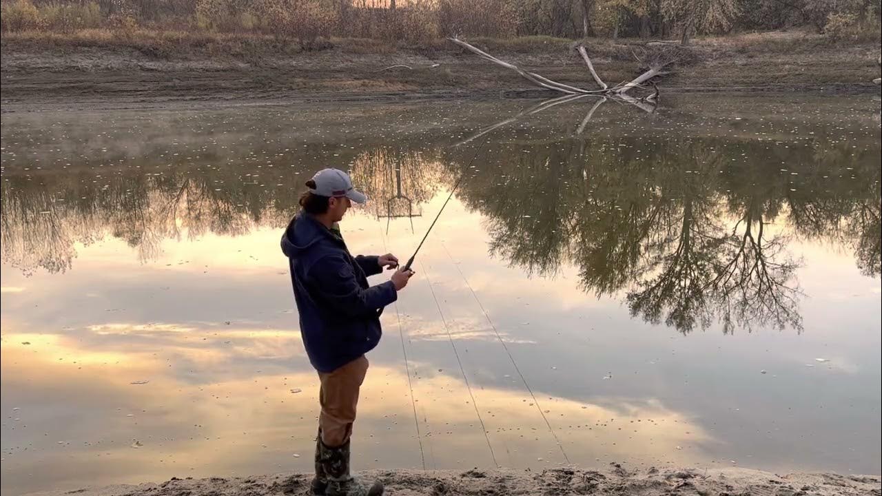 Minnesota River shore fishing with Trika S66MLMF 