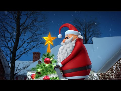 Animated Christmas Card Template - Santa's Magic Tree
