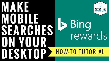 Make Mobile Microsoft Rewards Searches on a Desktop PC - Bing Rewards Tutorial