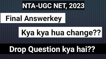 Changes in Final Answerkey|| Changes in both shifts || Drop Question Kya hai??