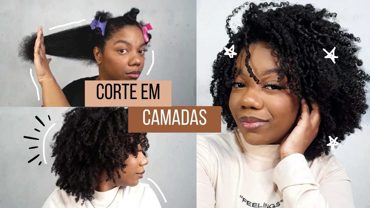 Fiz CORTE EM CAMADAS no meu cabelo CRESPO 🤎 | *Corte super diferente*
