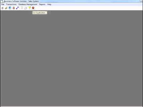 Business Software Solution in VB net