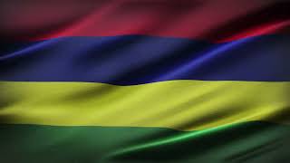 🚩Mauritius Flag Waving | GREEN SCREEN & CHROMA MATTE🚩