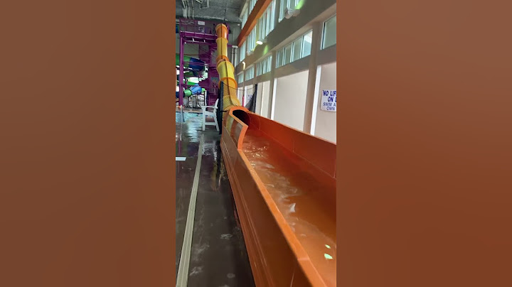 Water slide that is steep