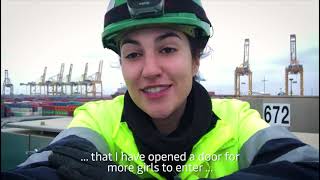 Alba López, Maintenance Operator, Apm Terminals Barcelona Spain