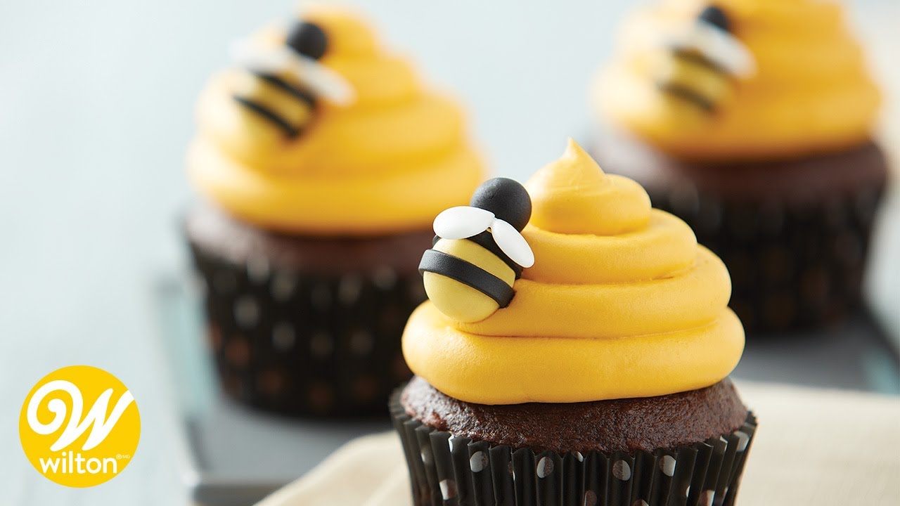  Edible Bee Cake Decorations, Bee Icing Decoration